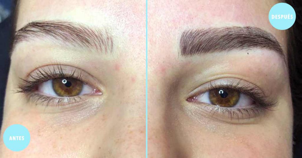 Microblading de Cejas Pelo a Pelo en Guadalajara Antes y Despues